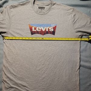 Levi's Gray Tee with Colorblock Logo